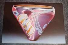 postcard art artist gallery invitation Wes Hunting Chicago studio glass pink