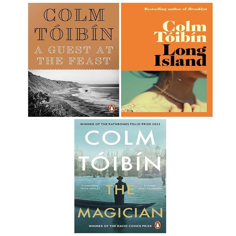 Colm Toibin Collection 3 Books Set Guest at the Feast, Magician, Long Island