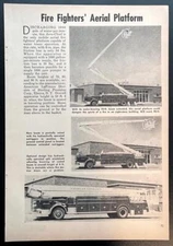 American LaFrance Aero-Chief 1962 review “Fire Fighters’ Aerial Platform”