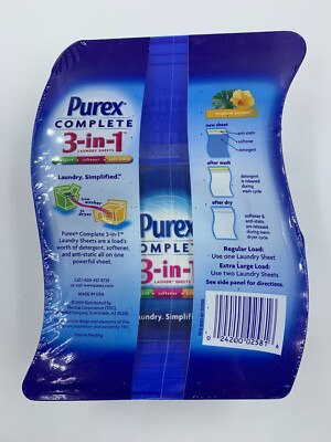 Purex Complete 3 In 1 Laundry Sheets & Dispenser Tropical Escape