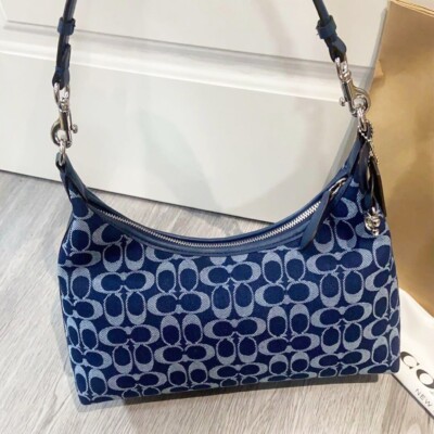 COACH Juliet Shoulder Bag In Signature Denim Crossbody Bag CAM24