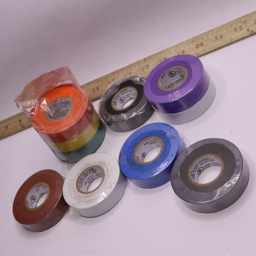Tradegear Electrical Tape Waterproof Matte Rainbow Colors 60â x 3/4" x