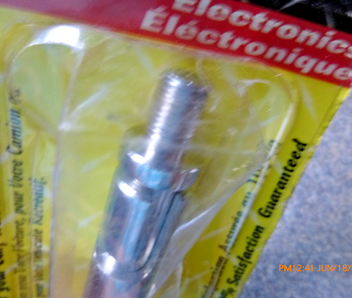 Truck Stuff cb antenna quick disconnect adapter TSE-02040 chrome plated NOS - Zdjęcie 4 z 5
