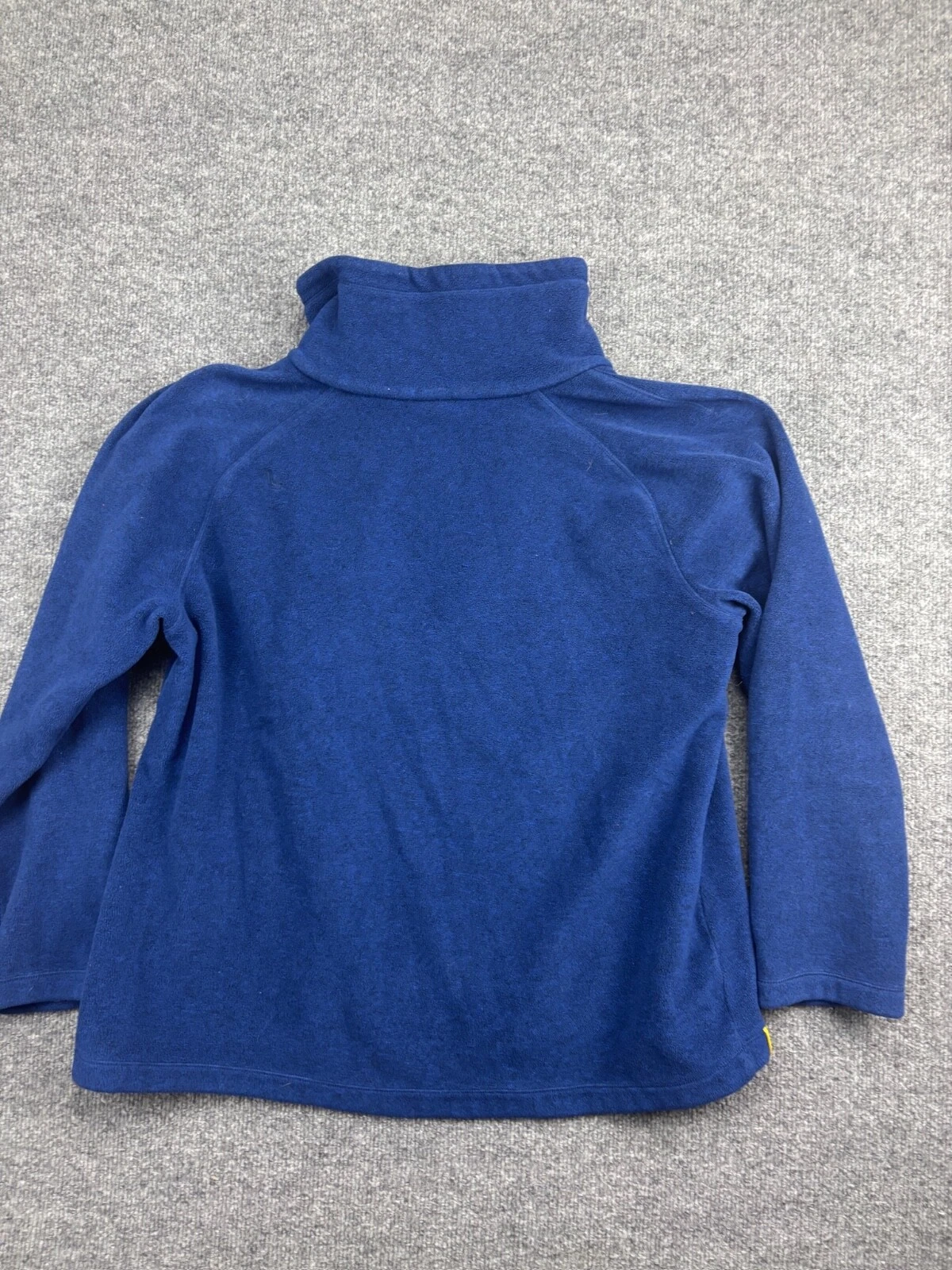 lole fleece 1/4 zip pullover asymmetrical sweater