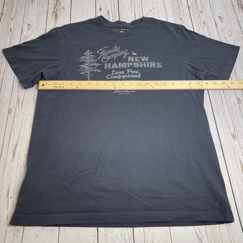 Eddie Bauer Graphic Short Sleeve T Shirt Mens Medium Lone Pine Campground NH - Picture 6 of 8