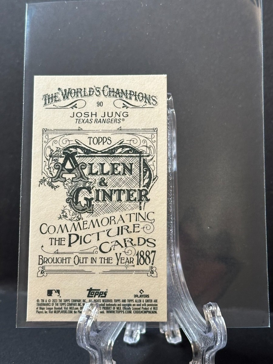 2023 Josh Jung Topps Allen & Ginter A&G Back Mini Parallel Rangers