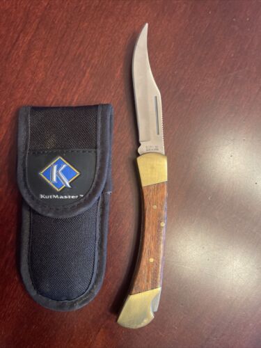 Kutmaster 1985 couteau pliant / lame avec poche de transport - Photo 1 sur 9