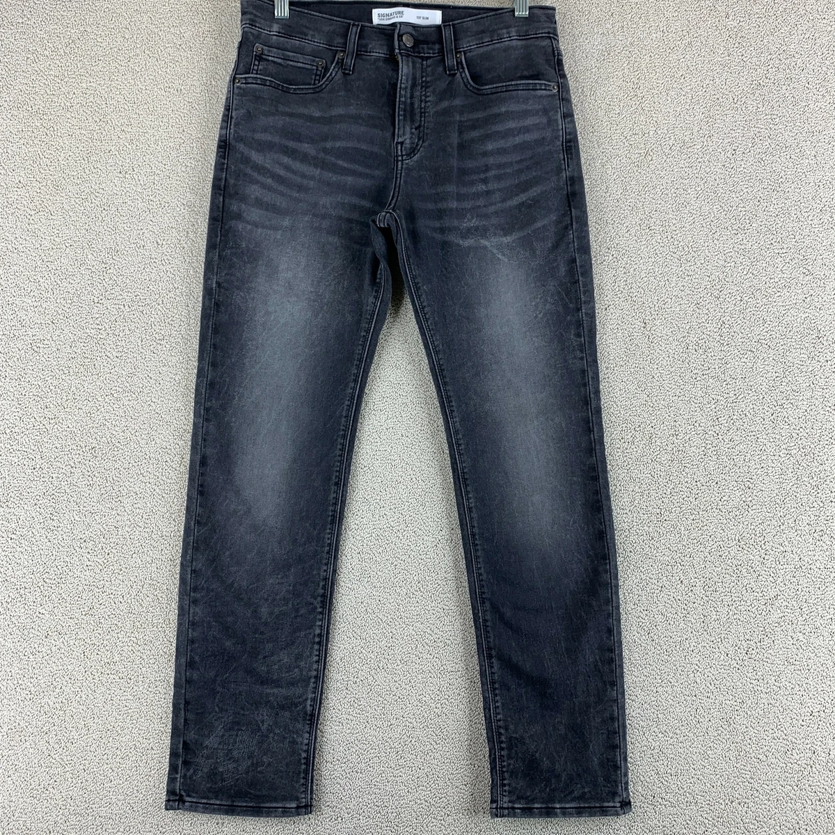 Signature by Levi Strauss Co S37 Slim Jeans Women s W31xL30 Dark Gray Mid Rise