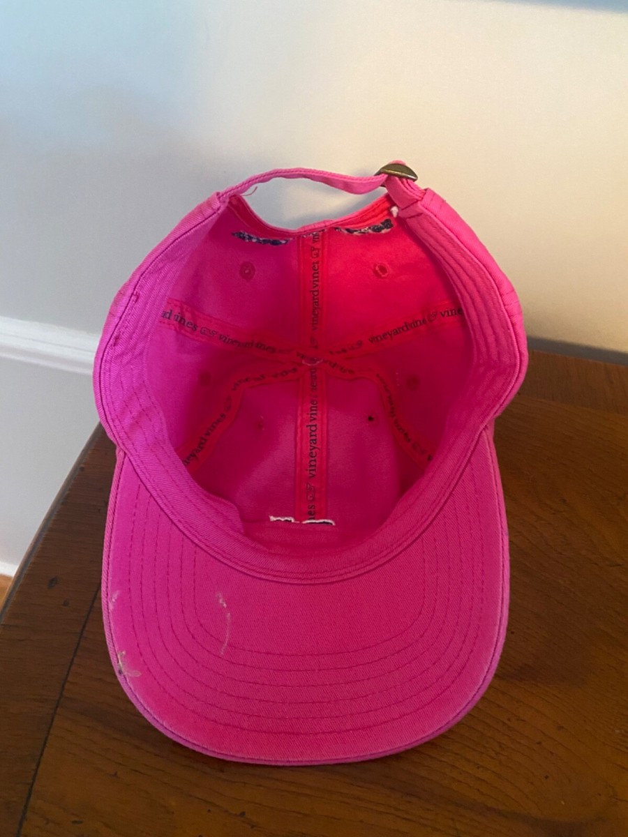 Vineyard Vines hot pink whale baseball cap hat s-l400.jpg main image 2