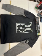Hurley Boys 18/20 Hoodie Grey Pullover  Black Tee