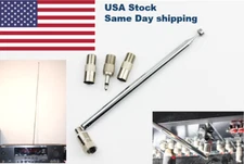 F Type Telescopic Aerial Antenna 75 Ohm with TV / 3.5 Adapter Bose Wave Radio FM