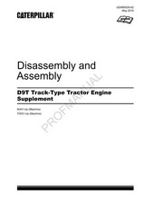 Caterpillar D9T Track Type Tractor Engine Supplement Manual Disassembly Assembly