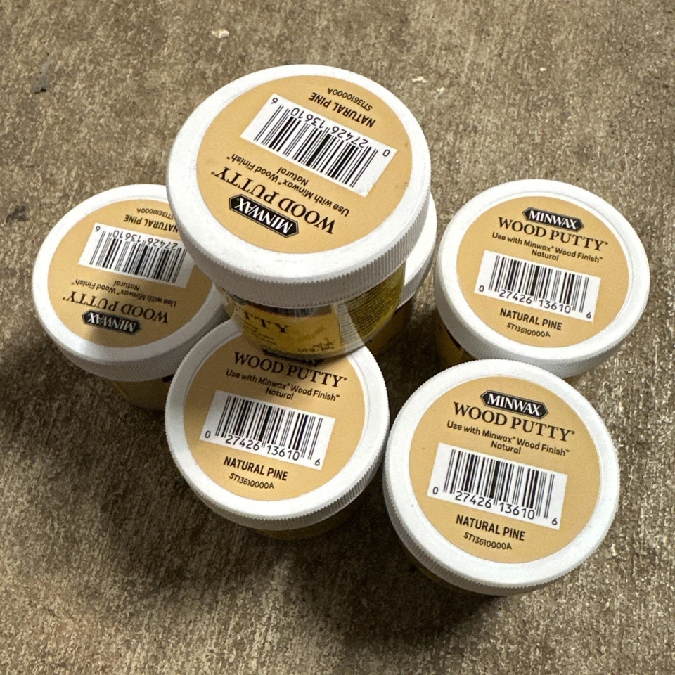 Lot of 6! Minwax Natural Pine Wood Putty 3.75 oz - Image 3 of 3