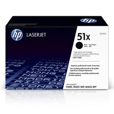 HP 51X (Q7551X) Toner Cartridge, Black High Yield