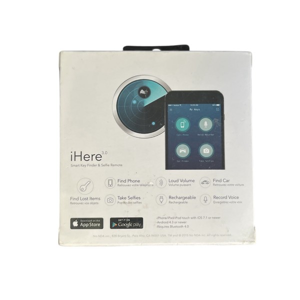 Alternate view of Ihere Smart Key Finder Selfie Remote Rechargeable Iphone Ipad Android