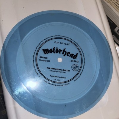 Motörhead  Train Kept A Rollin    7'' UK Blue flexi disc