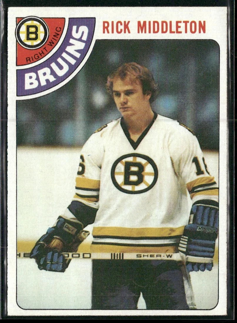 Rick Middleton #113 Hockey Cards 1978 O-Pee-Chee trading card — raw and PSA graded price guide