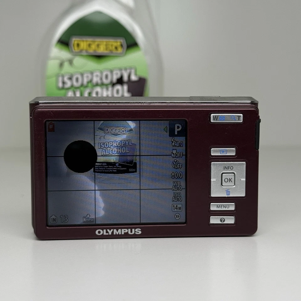 Olympus FE-4030 Pink Compact Digital Camera TESTED WORKING w/ Damaged LCD Screen - Image 2 of 4