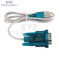 USB to RS232 Serial Port 9 Pin DB9 Cable Serial COM Port Adapter Convertor Blue