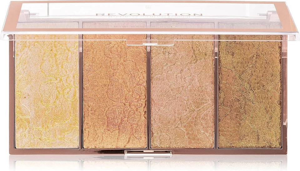 Revolution Vintage Lace Intense Metallic Cream-Powder Highlighter Palette - Image 2 of 2