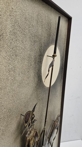 ALEX KOVACS Teller signiert 3D Brutalist Metall Wandbild Skulptur Don Quijote 1974 - Bild 10 von 12