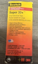 Lot of 10 Rolls Scotch 3M Super 33 3/4" X 66' Black Electrical Tape NEW 