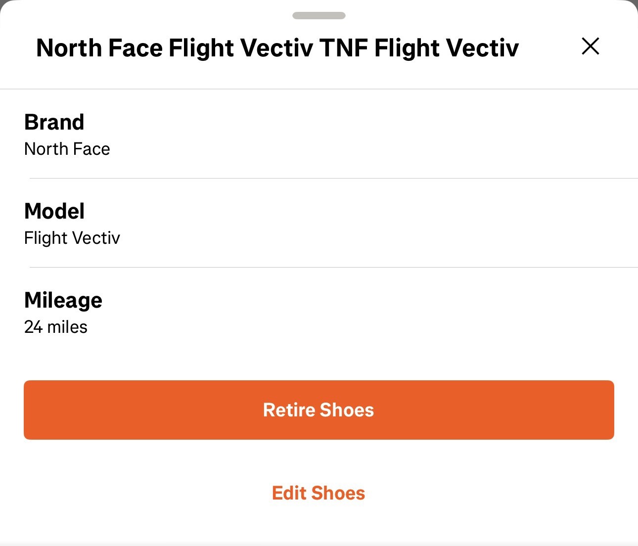 Mens North Face Flight Vectiv Flight Series Trail Running Coral M8.5 - 24 miles image 10