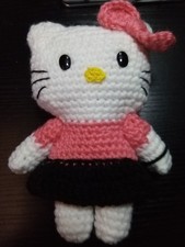Hello Kitty Crochet Pattern -Easy Amigurumi - Sanrio Cat Character -Pattern Only