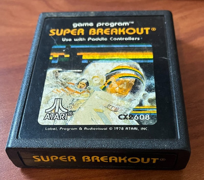 Super Breakout (Atari 2600, 1981)Cartridge ONLY