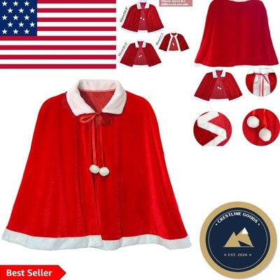 Luxurious Christmas Velvet Cape for Mrs. Claus Cosplay - All Sizes Available