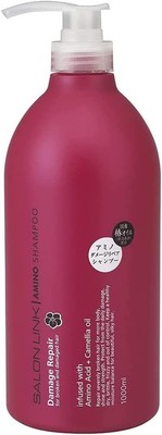 Kumano Yushi SALON LINK  Amino Damage Repair TSUBAKI Shampoo 1000ml