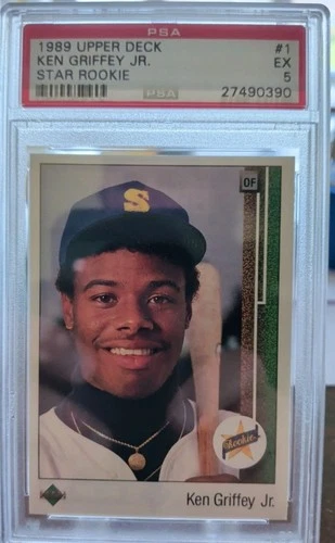 1989 Upper Deck - Ken Griffey Jr #1 (RC), PSA 5
