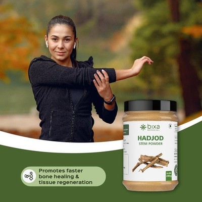 Bixa Hadjod Powder Cissus Quadrangularis | Supports Bones & Joints 200 gm