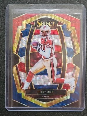 2018 Panini Select Jerry Rice 49ers Tri-Color Prizm 132/199 No. 122 