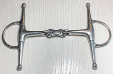 Korsteel Stainless Steel Full Cheek French Link Snaffle Bit, SIZE: 5.5" LG HORSE