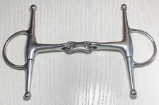 Korsteel Stainless Steel Full Cheek French Link Snaffle Bit, SIZE: 5.5" LG HORSE