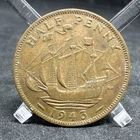 1943 George VI Half Penny — photo from another recent sale