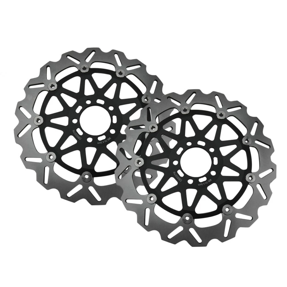 For Kawasaki Ninja ZX12R 00-03 /ZZR1200 2002-2005/ ZX9R Front Disc Brake Rotors - Image 3 of 4