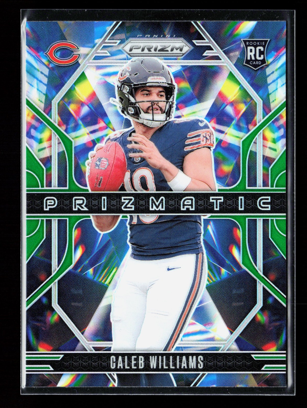 2024 Panini Prizm #1 Caleb Williams Prizmatic Green Prizm