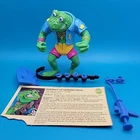 1989 Playmates TMNT Genghis Frog Vintage Complete W Card Ninja Turtles 2