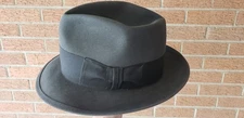 Vintage Stetson Fedora Dark Grey Charcoal 7 1/4