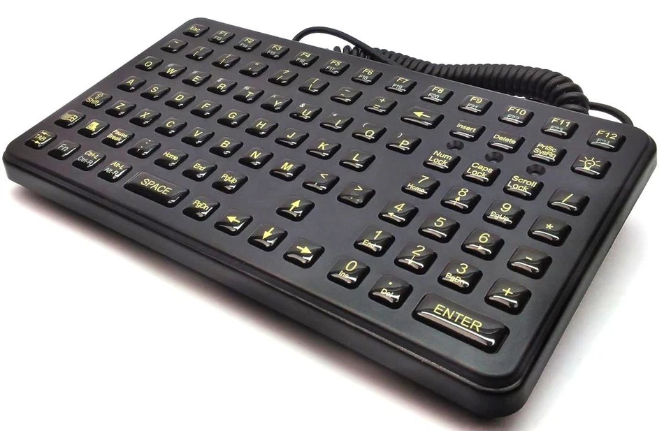 iKey Industrial Rugged Keyboard Backlit Small Footprint Epoxy Keycaps SL-91-USB - Image 3 of 4