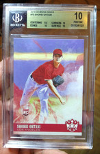 2018 DIAMOND KING BASEBALL SHOHEI OHTANI ROOKIE BECKETT PRISTINE 10