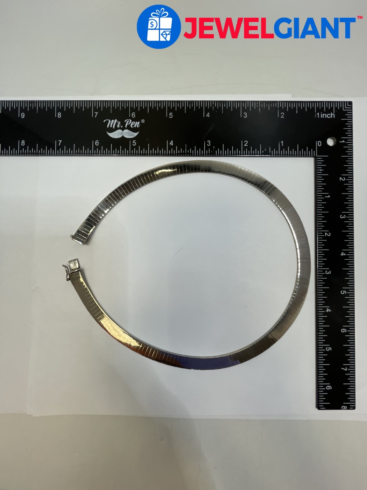 Sterling Silver * 7474 Vi 16 Inch Necklace 8Mm Width Heavy 50.3G #Ge977