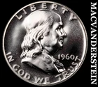1960 Franklin Half Dollar- Silver- Choice Gem Proof Luster- No Reserve #J9372