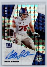 2020 Panini Mosaic #AM12 Nate Solder Autographs Prizm