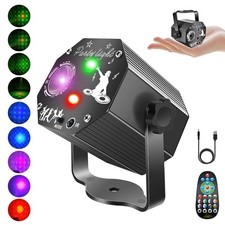 72 Pattern Laser Projector Light Stage Lighting LED RGB Disco Party KTV Lamp USB