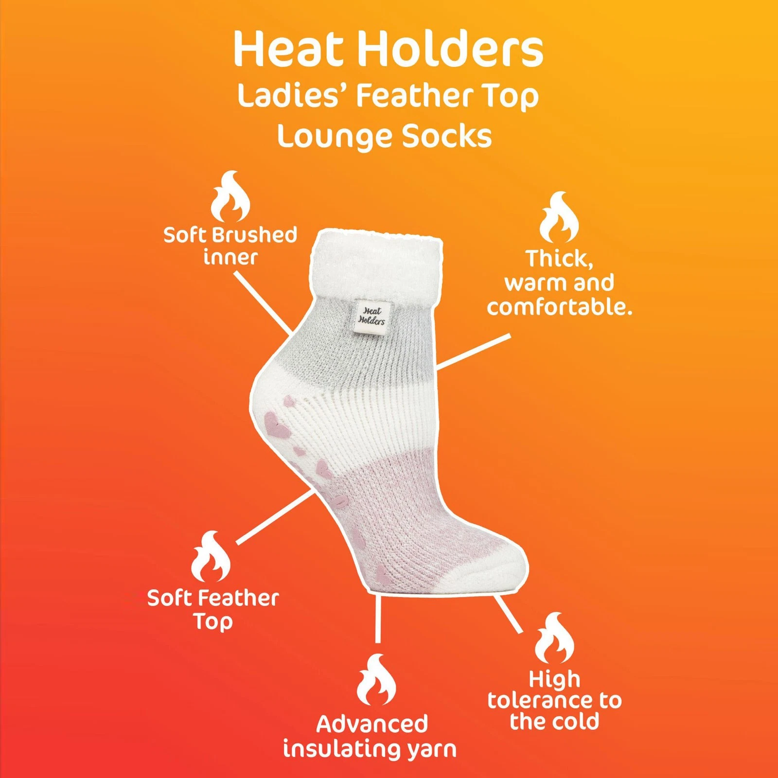 Womens Fluffy Top Quarter Bed Socks by Heat Holders Thermal Sleep Socks