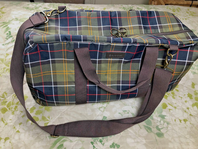 BARBOUR TORRIDON CLASSIC TARTAN HOLDHALL SCHULTER FLIGHT BAG Reise kaum benutzt