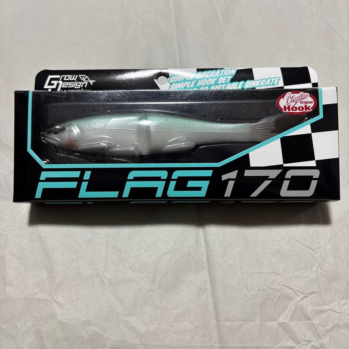 Grow Design works FLAG 170 #005 MINTFIZU Soft Swimbait 177mm/33g Lure Fishing - Image 3